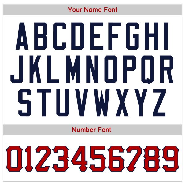 Custom White Navy Pinstripe Red-Navy Authentic American Flag Fashion Baseball Jersey - Image 4